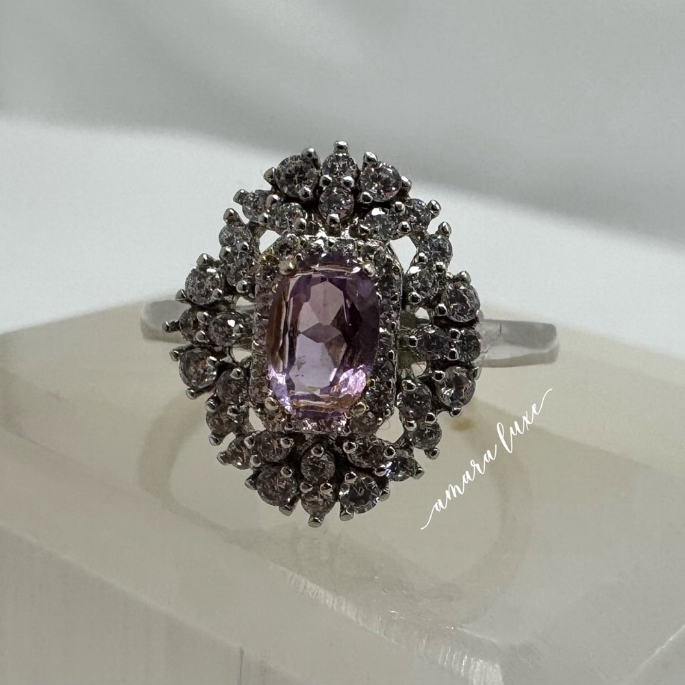 Amethyst Adjustable Ring - image 3